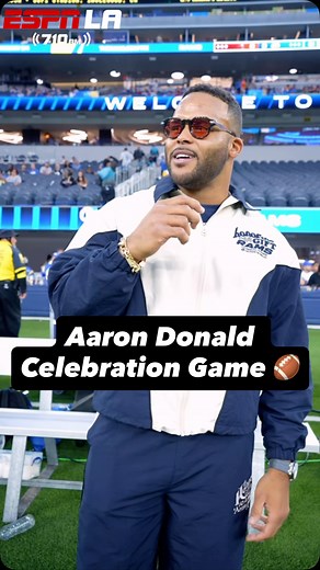 Rams honoring AD99 tonight - Aaron Donald speaks on what it means to be celebrated at Sofi Stadium! 🏈 | ESPN Los Angeles