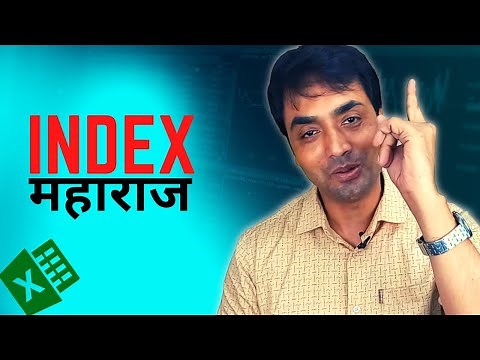 INDEX MAHARAJ | Awesome 3 Realtime Excel problem & Index Solution