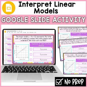 Interpreting Linear Models in Two-Variable Statistics – Google Slides