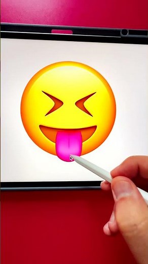 😝🐸 Squinting Face With Tongue Emoji #creative #emoji #procreate