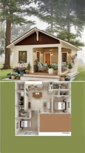 🌿2-Bedroom Home Plan Ideas Perfect for small families — simple, functional, and stylish living spaces. For inspiration ideas only. #2bedroomhome #dreamhouse #fblifestyle💚 🏡ℂ𝕋𝕋𝕆💚 #fblifestyle #dreamhome #housedesign #dreamhouse 🏡ℂ𝕣𝕖𝕕𝕚𝕥 𝕥𝕠 ℝ𝕚𝕘𝕙𝕥𝕗𝕦𝕝 𝕆𝕨𝕟𝕖𝕣💚 | Dream House