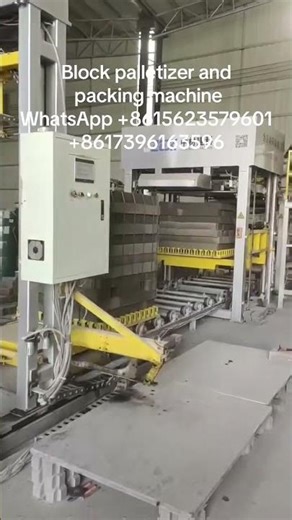 Block palletizer and packing machine palletizer for block machine block making machine #blockmachine