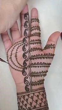 3number wali mehndi design #mehndiart #newdesign #2025 new mehndi #easyandsimple #trendingvideo