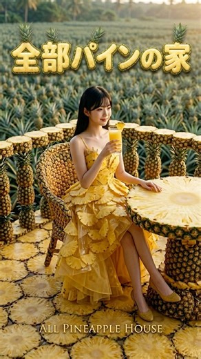[Miracle] It's all pineapple! This "edible house" that smells like the tropics is amazing! 🍍💛