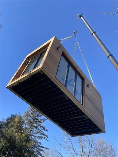Pottery Studio in a Shipping Container #workshop #tinyhome #custom #carpentry #pottery #studio
