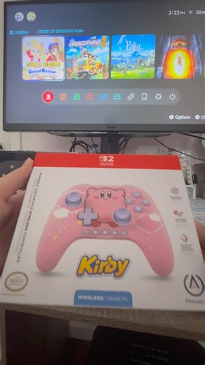 Unboxing PowerA Advantage Wireless Controller - Switch 2 - Kirby Puff