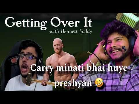 carry minati Getting Over It game funny reaction #carryminati #trending #gettingoverit #viral