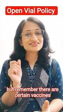 Pediatrician Dr Meenakshi Bothra Gupta explains Open Vial Policy