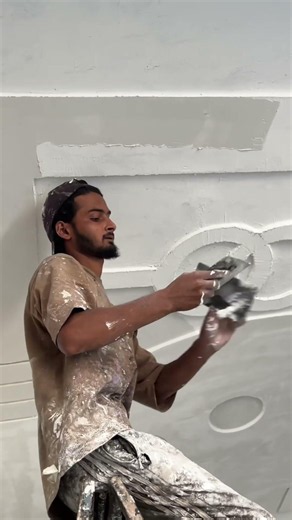 Perfect Wall Putty Finish Work #WallPutty #PuttyWork ✅🎨🎨 #housepainting