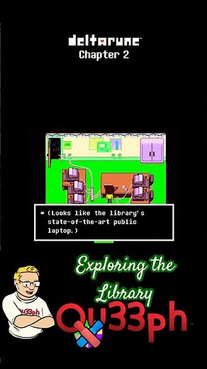 deltarune Chapter 2 📚👀 Exploring the Library #deltarunechapter2 #deltarune #tobyfox #pc