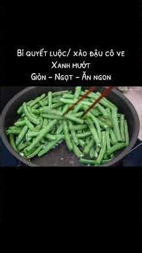 The secret to boiling/stir-frying green beans to keep them vibrant green and crispy. #howtostirfr...