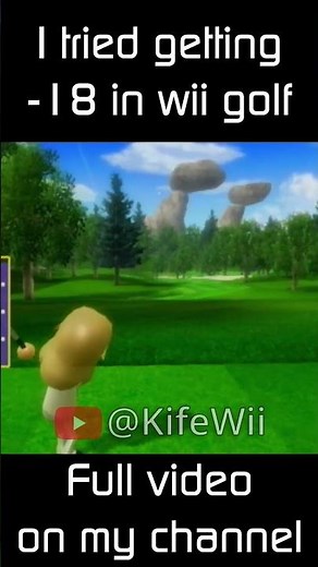 I tried getting -18 in Wii Golf #rage #wii #memes