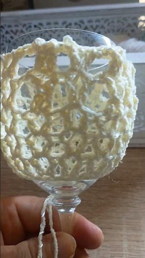 Der Hype 😀 #weinglashalter #gehäkelt #häkeln #diy #selbstgemacht #wein #fyp #shorts #sommerhit
