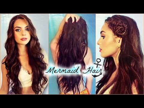 Mermaid Waves Hair Tutorial | How To Seashell Fishtail Braid! Jackie Wyers