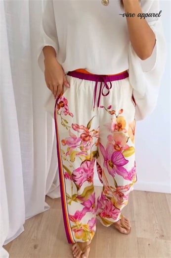 Well the Belgravia Bloom Pants⁠ are freaking amazing. The print is so beautiful and the elastic waist is utter perfection. Wear them on their own or as a set with the Belgravia Bloom Shirt. A classic shape in a beautiful, lightweight fabric, you will actually love wearing them x x Shop HERE: vineapparel.com/products/belgravia-bloom-pants-magenta-orchid Kym wears an 8 and is 175cm, Ash wears a 14 and is 170cm x | Vine Apparel