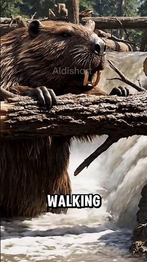 The Giant Beaver That Built Prehistoric Dams! 🦫--#PrehistoricAnimals #GiantBeaver #AncientCreatures