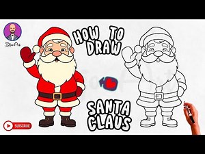 How to Draw and Color Santa Claus Easily | Fun Christmas