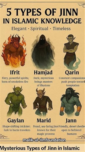 5 types of Jinn in Islam explained simply. Learn unseen world & protect yourself with deen!