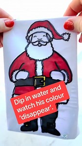 15K views · 14 reactions | Santa colouring with a touch of Christmas magic! #christmasactivities #lightrefraction #scienceforkids #stemforkids | Twinkl Parents | Facebook