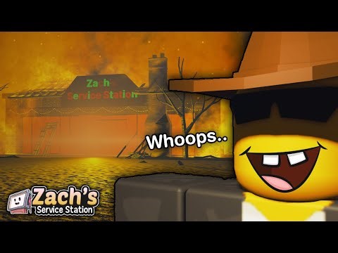 ruining a roblox gas station.