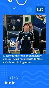 LA PRIMERA VEZ DEL MEJOR DEL MUNDO⚽️🇦🇷🏆 El 16 de junio de 2006 Lionel Messi ingresaba en el encuentro ante Serbia y Montenegro, en pleno Mundial de Alemania. Con 18 años, al mando de José Pekerman, con Diego Armando Maradona en la tribuna, y con Lionel Scaloni también en el banco de suplentes, "La Pulga" debutaba en los mundiales. Aquel día fue histórico no sólo porque Messi convirtió un gol y dio una asistencia, sino porque se trató del primer partido de quien luego se convertiría en el juga