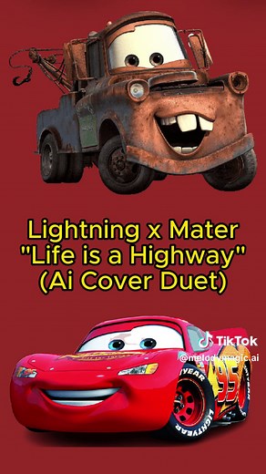 Lightning McQueen (Owen Wilson) and Tow Mater (Larry The Cable Guy) sing an Ai cover of “Life is a Highway” by Rascal Flatts from their movie Cars! #cars #lightningmcqueen #towmater #owenwilson #larrythecableguy #lifeisahighway #rascalflatts #ai #aicover #aisong #duet #coversong
