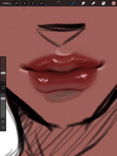 Jelly Art Style Lips Tutorial