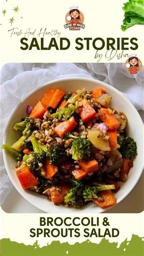 Broccoli & sprouts salad, A Recipe that you fall in love with 😋 #broccoli #saladrecipe #ytshorts