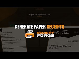 How to make paper / physical receipts 2025
