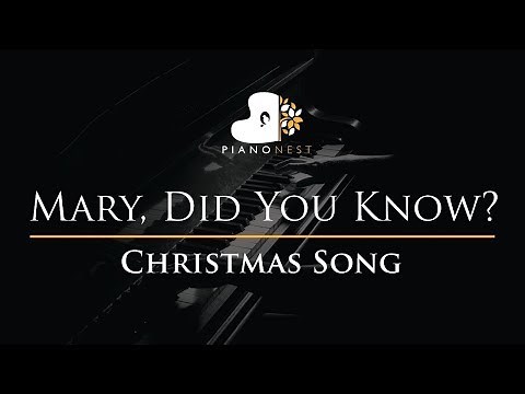 Mary, Did You Know - Christmas Song - Piano Karaoke Instrumental Cover with Lyrics