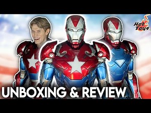Hot Toys IRON PATRIOT 1/6 scale Unboxing and Review