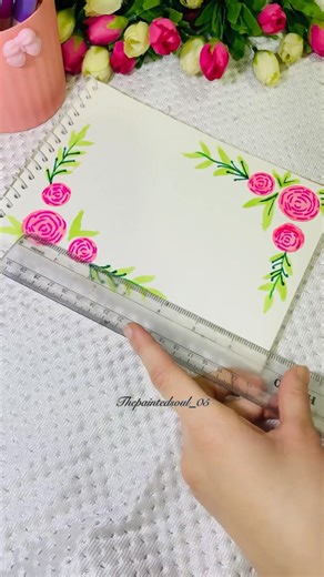 DIY frontpage design for school projects| Aesthetic frontpage #thepaintedsoul05 #art #shorts #viral