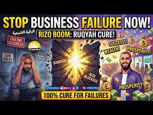 RUQYAH SHIFA CURE FOR FAILING BUSINESS, LOW SALES, RIZQ BLOCKAGE & BANDISH - QURANIC DUA SOLUTION!
