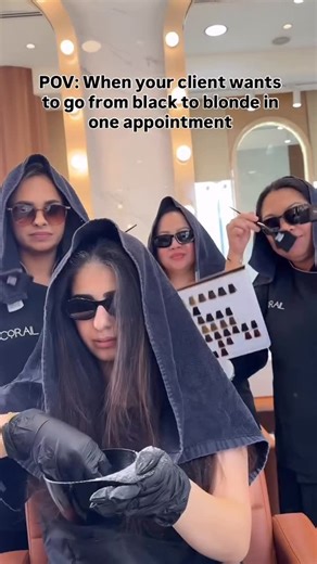 Salon Backbar & BackBar GO | POV: When your client wants to go from black to blonde in one appointment 😂 #SillySaturday Who can relate? 👇 #SalonBackBar #Repost... | Instagram