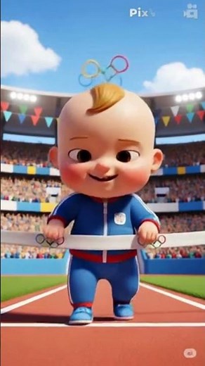 Baby Olympics 2025 🍼 | Cutest Athletes Ever! #BabyChallenge #Shorts