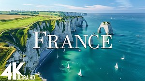 飞越法国 (4K UHD) - 轻松的音乐与美妙的自然景观 - 4K 视频超高清