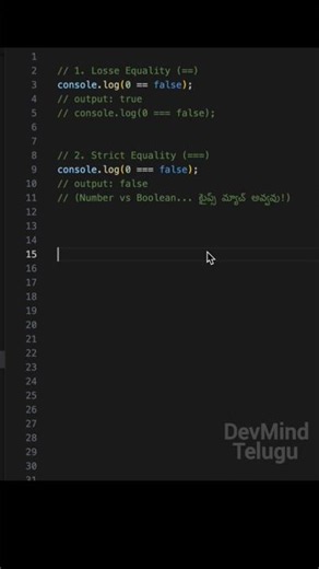 == vs === in JavaScript — Every Developer Must Know! 🔥