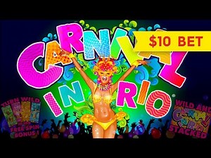 Carnival In Rio Slot - $10 Bet - GREAT SESSION!