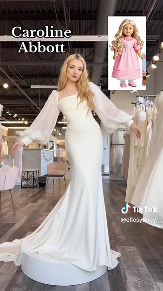 Wedding dresses inspired by American Girl dolls❤️ #americangirl #americangirldoll #wedding #weddingdress #weddingdresses #bride #bridal #bridaltiktok #bridaltok #2024bride #2025bride #weddinginspo #weddingdressinspo #weddingtiktok