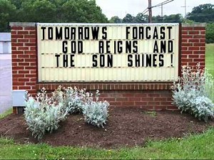 Unusual Church Signs