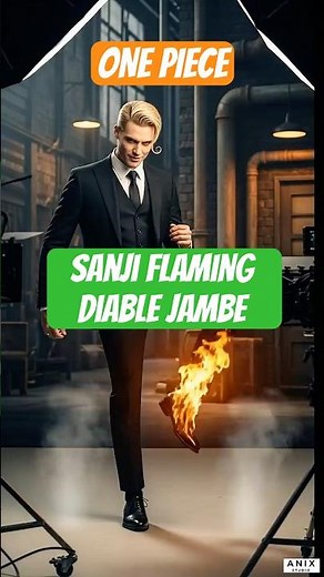 Sanji's Flaming Diable Jambe! 🔥 #onepiece #sanji #animeshorts