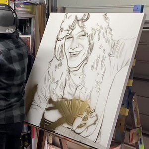 270K views · 11K reactions | Salute to the finger tapping guitar genius mr EVH - Eddie Van Halen. Original one of a kind tribute artwork titled: ‘VAN HALEN 5150’ by Christian Chapman christianchapmanart.com 100x100cm acrylics, airbrush & aerosols on canvas #eddievanhalen #evh #guitar #christianchapmanart #peavey #peavey5150 #evh5150 | Christian Chapman Art | Facebook