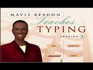 Mavis Beacon Teaches Typing 5(Run Screen and Mindscape Logo)