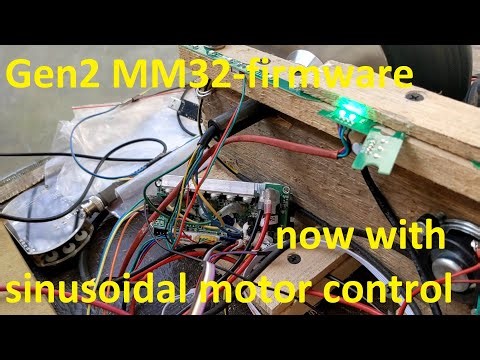 Gen2 MM32 hoverboard firmware now with sinusoidal motor control (and autodetect)