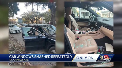 New Orleans woman's car windows smashed twice since Christmas Eve