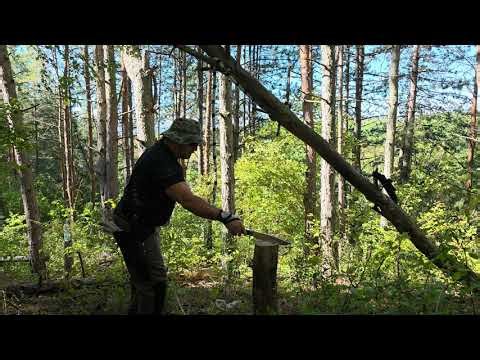 Cold Steel Trail Master CPM-3V. Kötélvágás.