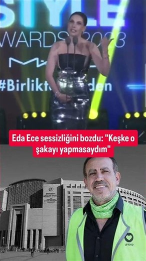 Eda Ece sessizliğini bozdu: "Keşke o şakayı yapmasaydım" #shortvideo #magazin #edaece #haluklevent