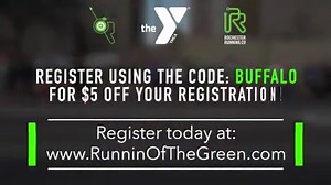 6.4K views · 30 reactions | Use the code 'BUFFALO' at checkout for $5 off your registration! We'd love for you to join us for a 22 year tradition held in Downtown Rochester! The Runnin' of the Green is our St. Patrick's Holiday run: a fast, competitive 5 mile run. Wear your green and celebrate the holiday! This event is sponsored by the YMCA of Greater Rochester. Registration available at: runninofthegreen.com | Rochester Running Company | Facebook