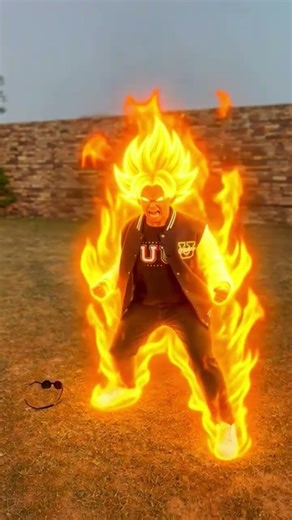 My super saiyan transformation ❤️🔥 #viral #goku #transformation #ssj #shorts #subscribe #trending