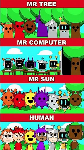 Incredibox Sprunki Mr Tree VS Mr Fun Computer VS Mr Sun VS Human Mix Version #incredibox